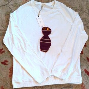 UMBER & OCHRE Organic Cotton Crew Thick Tee with Applique